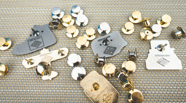 Locking Pin Backs No Tools Needed Silver Pin Lock Backings for Enamel Pins  Never Lose A Pin Again 