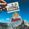 asilda store durable waterproof stickers photographed in retail packaging in nature